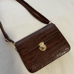 SOLD Brown Faux Leather Purse NWOT